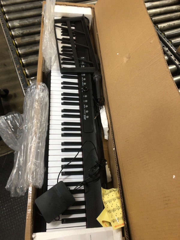 Photo 1 of 88 Keys Piano Keyboard Full Size, Electric Keyboard Piano with Bluetooth MIDI, Digital Piano with Microphone, Music Stand and Sustain Pedal, Portable Electric Piano for Beginners