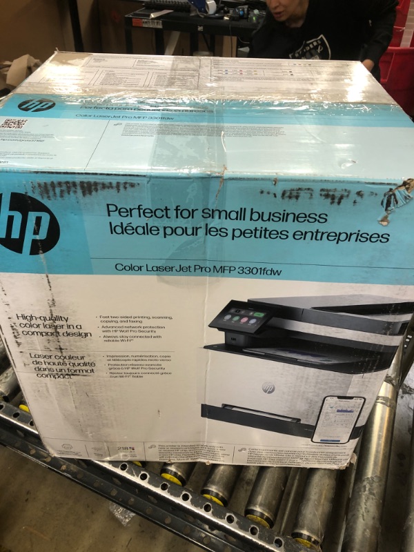 Photo 4 of HP Color Laserjet Pro MFP 3301fdw Wireless All-in-One Color Laser Printer, Office Printer, Scanner, Copier, Fax, ADF, Duplex, Best-for-Office (499Q5F)