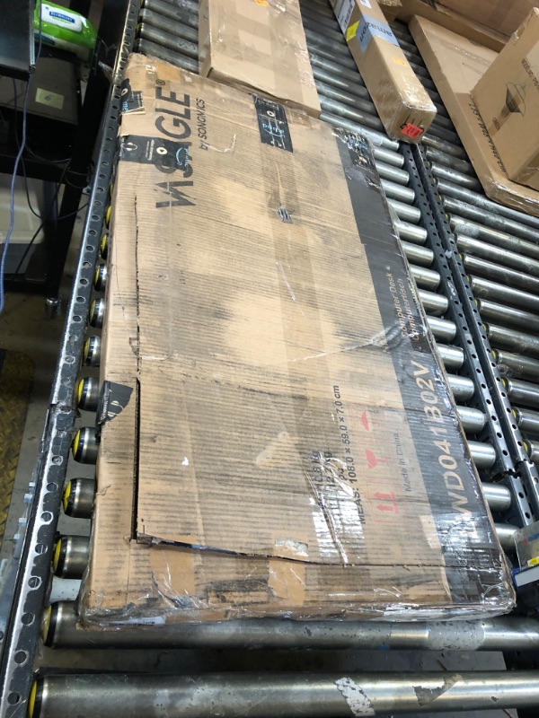 Photo 1 of VASAGLE Computer Desk, Gaming Desk, Home Office Desk, for Small Spaces, 19.7 x 39.4 x 29.5 Inches, Industrial Style, Metal Frame, Greige and Black ULWD041B02V1