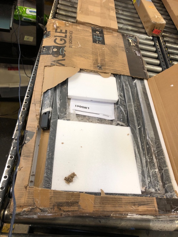 Photo 1 of VASAGLE Computer Desk, Gaming Desk, Home Office Desk, for Small Spaces, 19.7 x 39.4 x 29.5 Inches, Industrial Style, Metal Frame, Greige and Black ULWD041B02V1