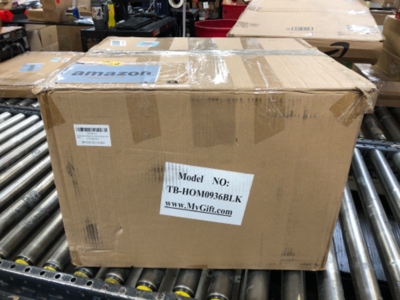 Photo 1 of MyGift Commercial Black Metal Rotating Hat Rack for Baseball Caps, Fedora and Multiple Wigs, Freestanding Wig Hat Stand Display, Holds 16 Hats or Wig