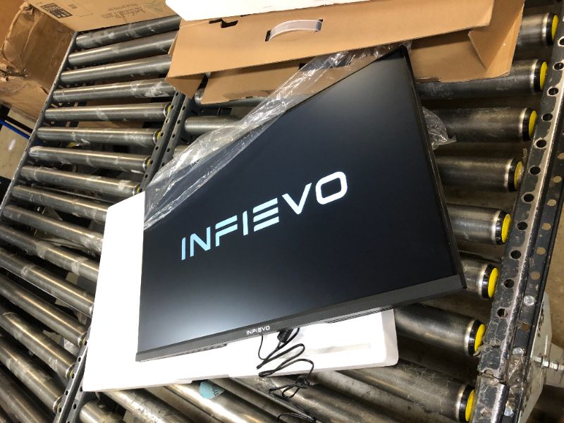 Photo 2 of INFIEVO Computer Monitor 27 Inch Full HD 1080p IPS Display 75Hz with HDMI, VGA, Frameless, VESA Mountable, Ergonomic Tilt, Built-in Speakers, Ultra-Thin Eye Care PC Monitor