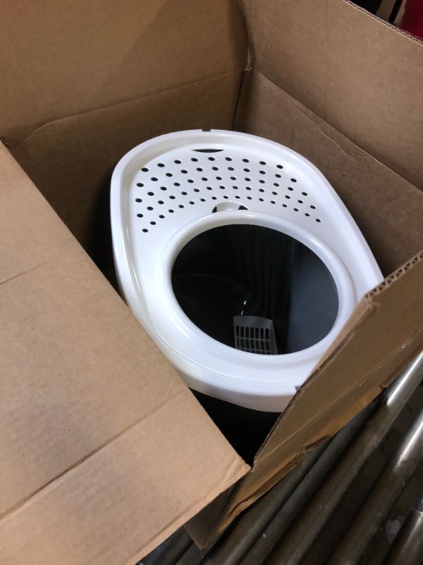 Photo 2 of IRIS USA Top Entry Cat Litter Box with Cat Litter Scoop