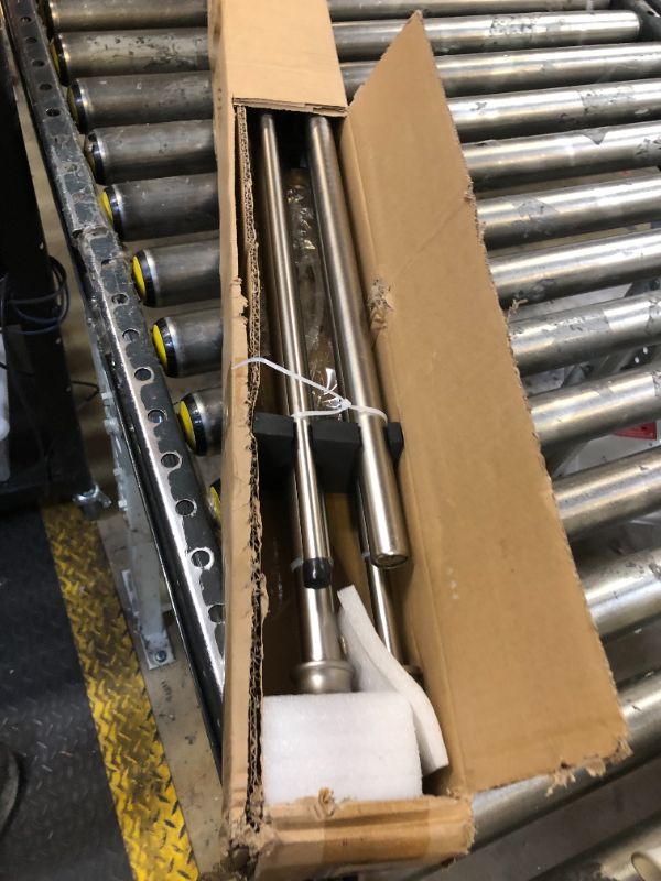 Photo 1 of Double Curtain Rods with Aluminum Bouquet Brackets and Round Finials,Brushed Nickel Curtain Rods for Windows 72 to 144 inch,1-Inches Front and 5/8 Inches Back Double Window Drapery Rod 72-144" Brushed Nickel