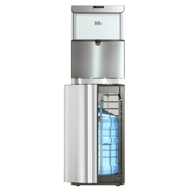 Photo 1 of Brio Moderna CLBL720SC Tri-Temperature Bottom Load Water Cooler with Self-Cleaning Technology - Silver
