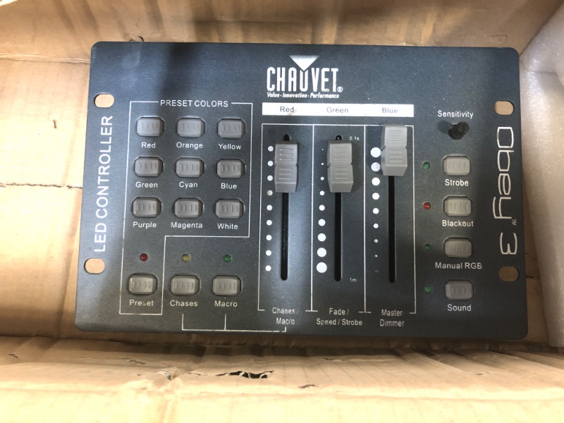 Photo 2 of SOLD FOR PARTS *** 192 DMX Controller Use for Editing Program of Stage Lighting,DMX 512 DJ Controller Stage Light Controller Panel DMX Console for Party Music Show Christmas and Halloween