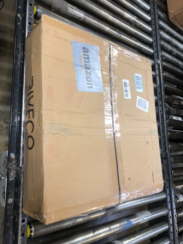 Photo 1 of RIVECO 6U Open Frame Server Rack with Wheels- Heavy Duty 4 Post Quick Assembly 19-inch Support 600KG Equipment Home Network Cabinet Black