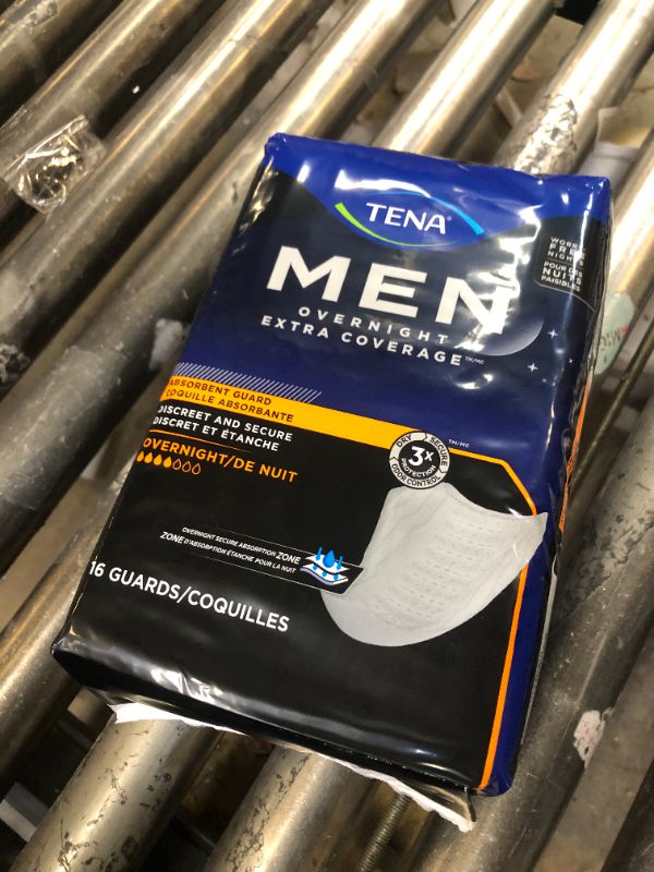 Photo 2 of TENA Men Overnight Extra Coverage Guards - 16pc