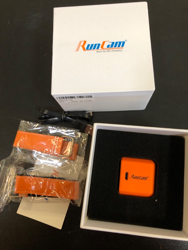 Photo 2 of RunCam 5 4K FPV Camera 1080P HD Micro Action Camera EIS Supported 145 Degree FOV for FPV Racing Drone and Sport Video Recording, Orange