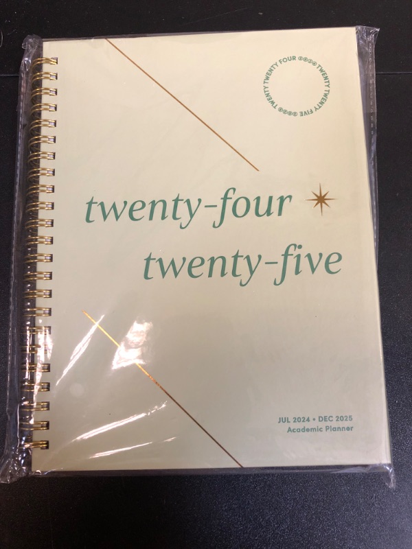 Photo 2 of Riley's Planner 2024-2025 Academic Year, 18-Month Serif Weekly Planner - Classic Weekly & Monthly Agenda Planner, Durable Cover, Notes Pages, Twin-Wire Binding (8 x 6 inch, Green)