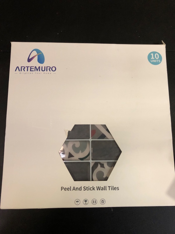 Photo 1 of 10 Pack Peel and Stick Wall Tile 