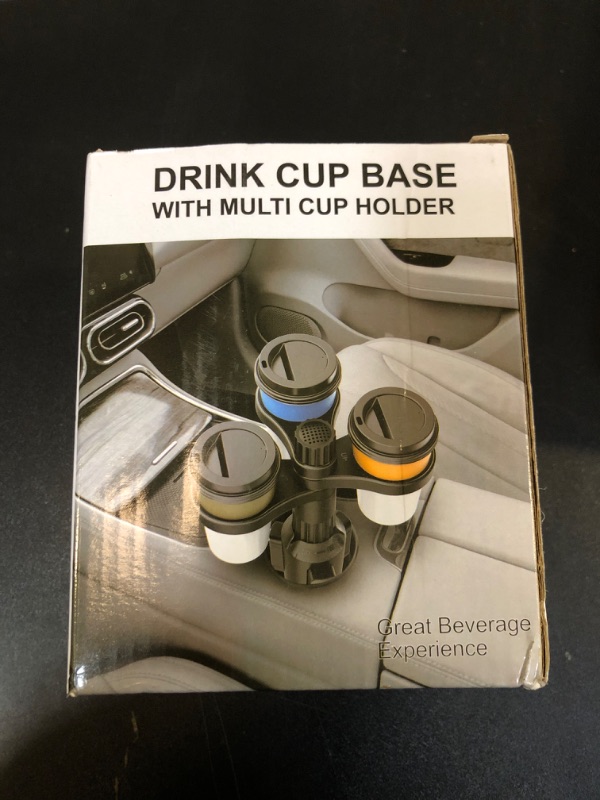 Photo 2 of Gitohoni Cup Holder Expander for Car, All Purpose 3 in 1 Adjustable Drink Holders Adapter for Automotive, 2.76 inch 360° Adjustable Triple Cars Expandable Cups Station