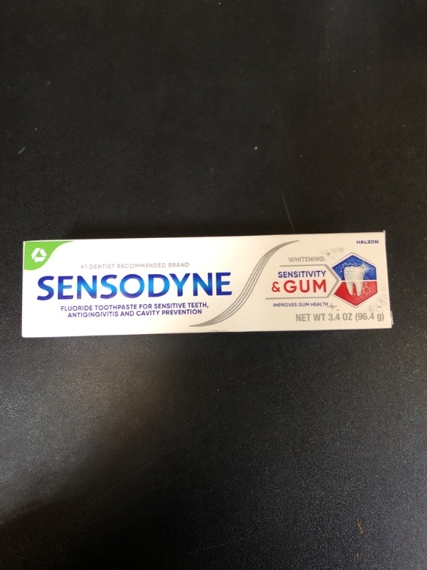 Photo 2 of Sensodyne Sensitivity & Gum Whitening Toothpaste, Toothpaste for Sensitive Teeth & Gum Problems, 3.4 Ounces