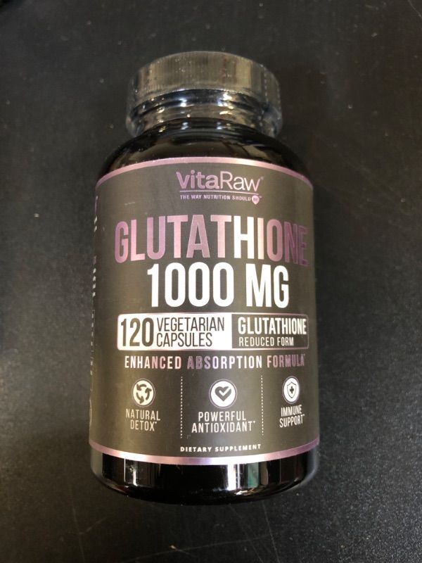 Photo 2 of 1000mg Glutathione for Immune Support - 100mg Absorption Complex - Reduced Liposomal Glutathione Supplement with Alpha Lipoic Acid - Brain Booster, Glowing Skin, Liver Support, 120 Vegetarian Capsules  BB 3/2025