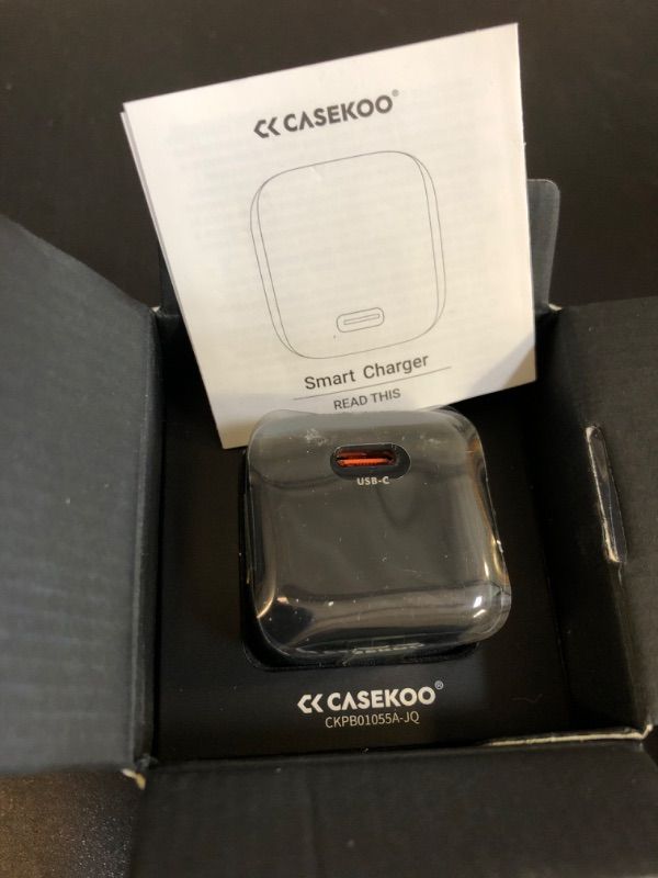 Photo 2 of [GaN III 30W Fastest Chill & Charger] Original iPhone Fast Charger Block, CASEKOO Certified USB-C Power Adapter Fast Charger Designed for iPhone 16 Pro max/ 16 Pro/ 16/15 Pro Max/15 Pro/15 and More