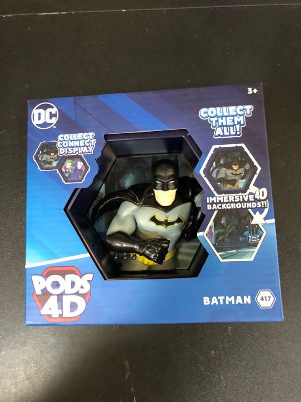 Photo 1 of WOW! PODS 4D DC Batman Toy - Unique Connectable & Collectable Batman DC Action Figures - Wall or Shelf Display Toy Figure, Batman Action Figure, Easter Basket Stuffers, Batman Gifts for Men, DC Toys