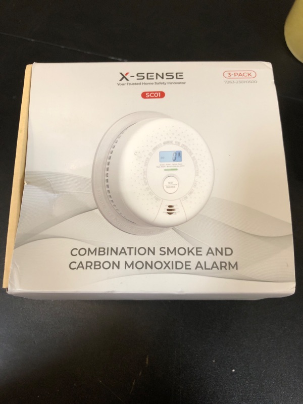 Photo 2 of X-Sense  Detector Carbon Monoxide Detector Combo, 10-Year Battery Smoke Detector with Display, Auto-Check, 3-Pack