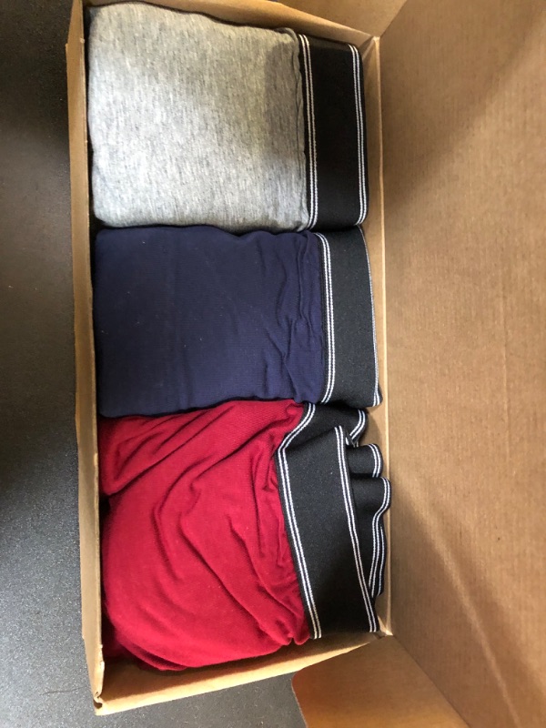 Photo 1 of TIICHOO Mens Incontinence Boxer Briefs Washable Leak Proof Underwear for Men Cotton Reusable Incontinence Underwear 3 Pack(XX-Large, Gray/Navy Blue/Burgundy)