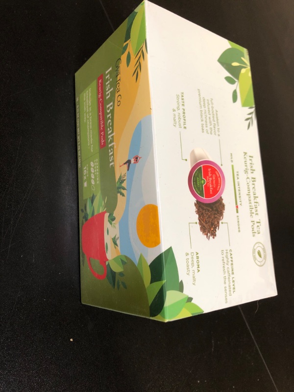 View 2 of Gya Tea Co Irish Breakfast Tea Pods (16ct) - Bold, Rich & Highly Caffeinated for an Energizing Morning - Compatible with Tea K Cups 2.0 & 1.0 Tea Gift Set for Tea Lovers BB: 05/2026