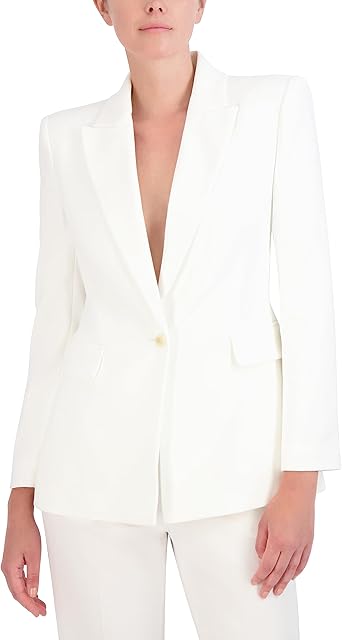 Photo 1 of BCBGMAXAZRIA Women's V Neck Long Sleeve Straight Fit Blazer with Front Button Closure Size 10