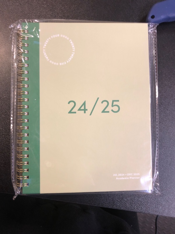 Photo 2 of 3 Books for Riley's Planner 2024-2025 Academic Year, 18-Month Simple Weekly Planner - Streamlined Weekly & Monthly Agenda Planner, Sturdy Cover, Notes Pages, Twin-Wire Binding (8 x 6 inch, Green)