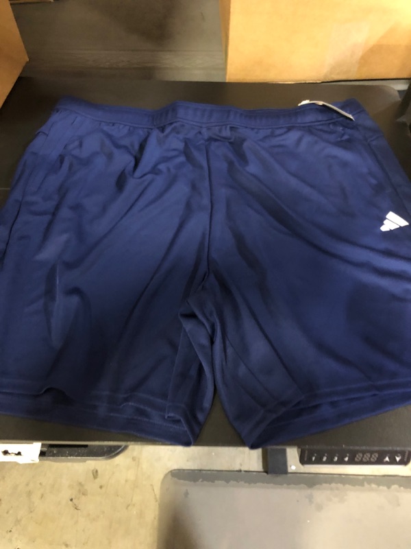 Photo 2 of adidas Men's Tall Size Essentials All Set Training Shorts, Dark Blue/White Size 4XL