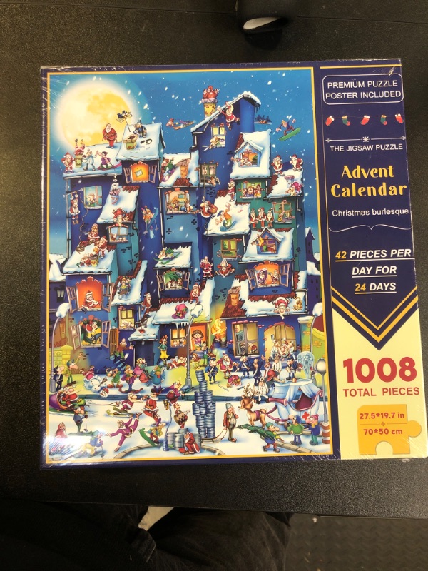 Photo 2 of Advent Calendar 2023 Christmas Puzzles for Kids and Adults, 2023 Christmas 24 Days Countdown Calendars, Christmas Gifts for Boys Girls,1008 Pieces Christmas Puzzle in 24 Boxes,Christmas