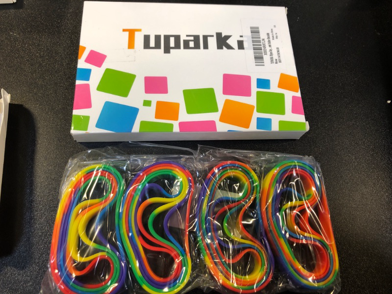 Photo 3 of 2 Box of TUPARKA 20pcs Gay Pride Wristbands LGBT Lesbian Rainbow Wristbands Silicone Sports Rubber Bracelets ?6 Colors?