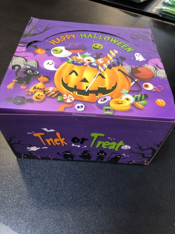 Photo 3 of 144 Pcs Halloween Party Favors for Kids,18 Pack Prefilled Mini Pumpkin Boxes Halloween Toys in Bulk Halloween Prizes Gifts for Trick or Treat Halloween Party Prizes Toys