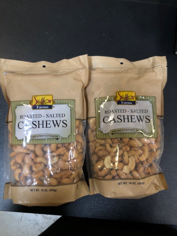 Photo 2 of 2 Bags of Cashews Roasted Salted 1 Lb. Bag, Kosher EXP 07/282025