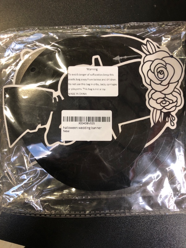 View 2 of Till Death Do Us Party Bachelorette Decorations, Pre-assembled Black Glitter Bride Or Die Till Death Do Us Party Banner and 8pcs Hanging Swirl, Bride Or Die Bachelorette Party Decorations