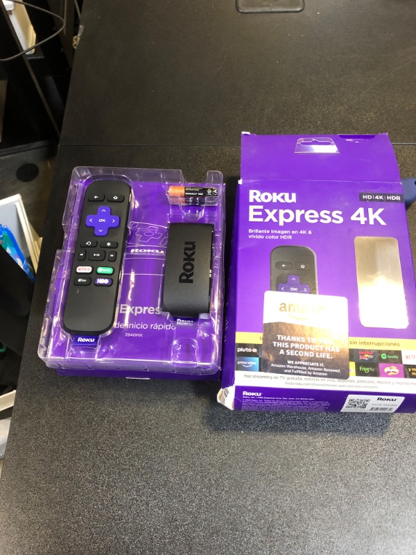 Photo 2 of Roku Express 4K 2021 | Dispositivo de Streaming HD / 4K / HDR con transmisión inalámbrica, Incluye Cable HDMI® Premium/con Garantía de 12 Meses en México
