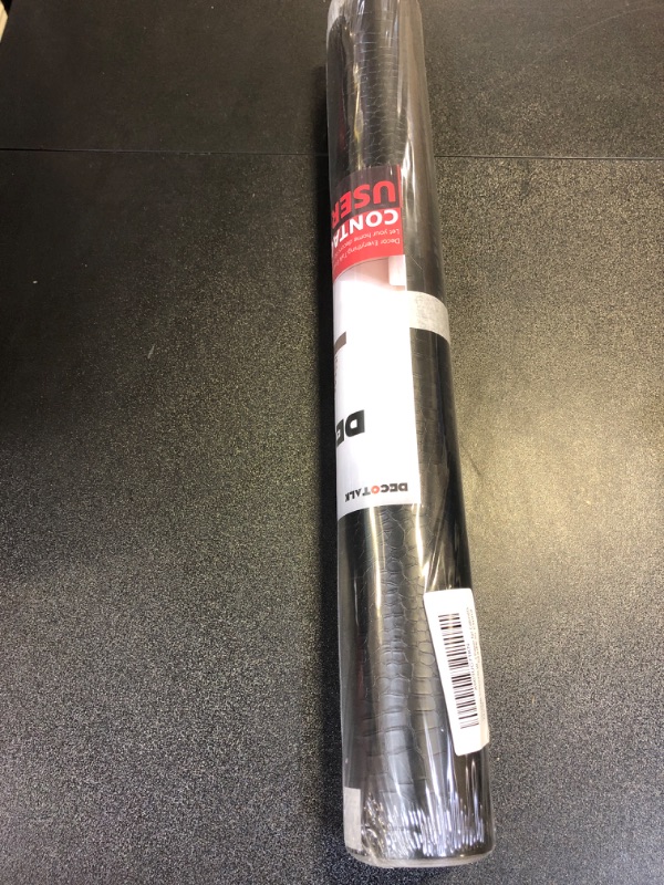 Photo 1 of Decotalk Crocodile Wallpaper Peel and Stick 17.7"x200" Crocodile Wallpaper Textured Black Crocodile Wallpaper for Bedroom Removable Wallpaper Self Adhesive Black Crocodile Contact Paper for Cabinets