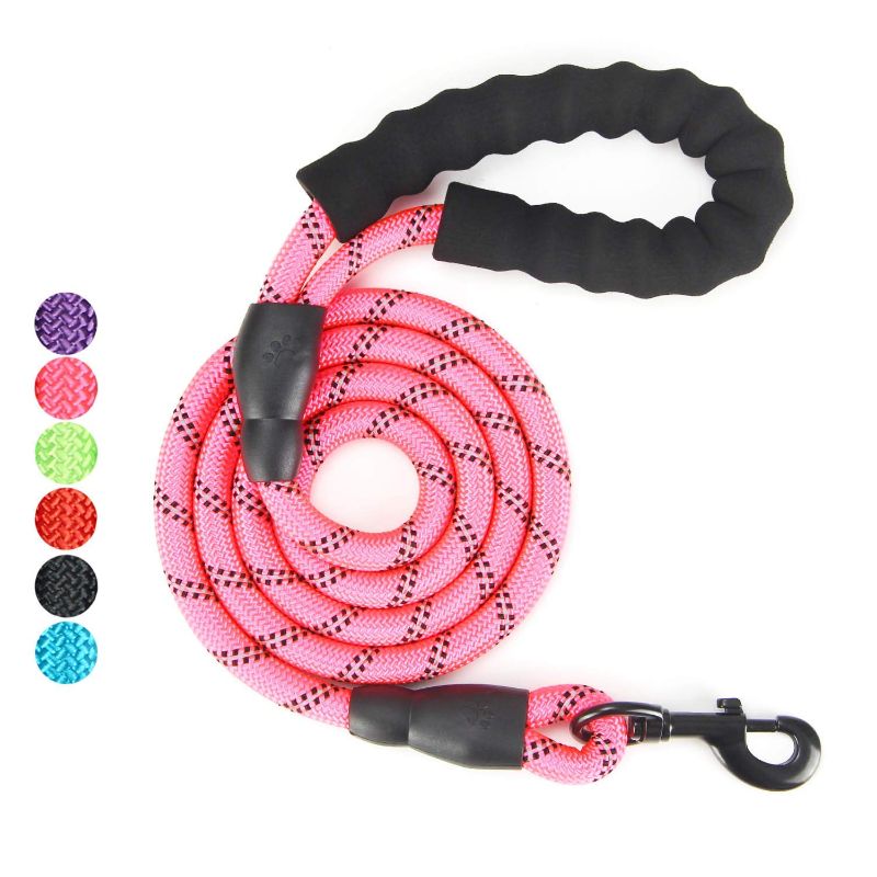 Photo 1 of Emoly Gift Set for Dog Walking, Car Travel, Hiking, Camping 5 FT Reflective Dog Leash, Adjustable Car Seat Belt 