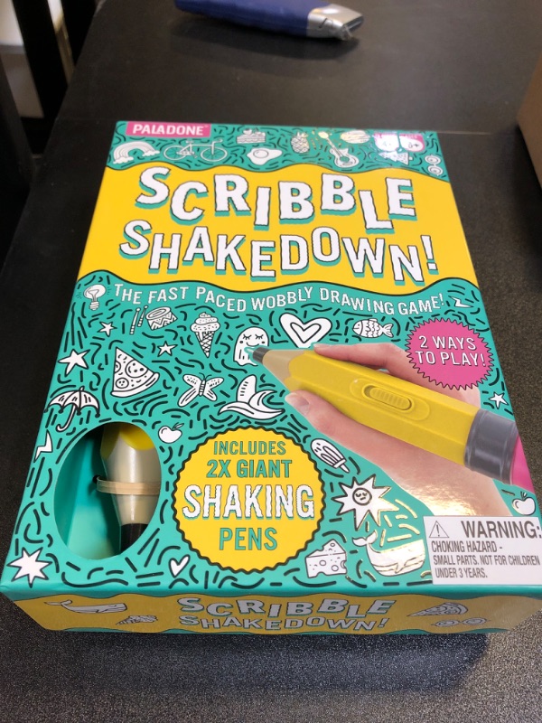 View 2 of Scribble Shakedown Family Fun Drawing Game, Party Games for Kids & Adults of All Ages, Game Night Fun for Girls & Boys 4+ Players Ages 8+ by Paladone