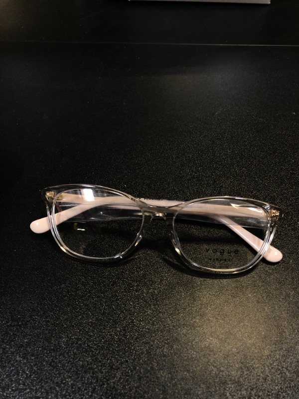 Photo 2 of Vogue Eyewear Women's, Cat eye prescription eyewear frames, pale pink