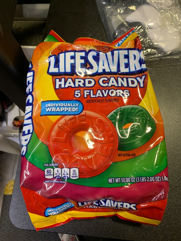 Photo 2 of LifeSavers Hard Candy, Original Five Flavors, 50 Oz Bag 3.12 Pound (Pack of 1) 5 Flavors exp 8-25