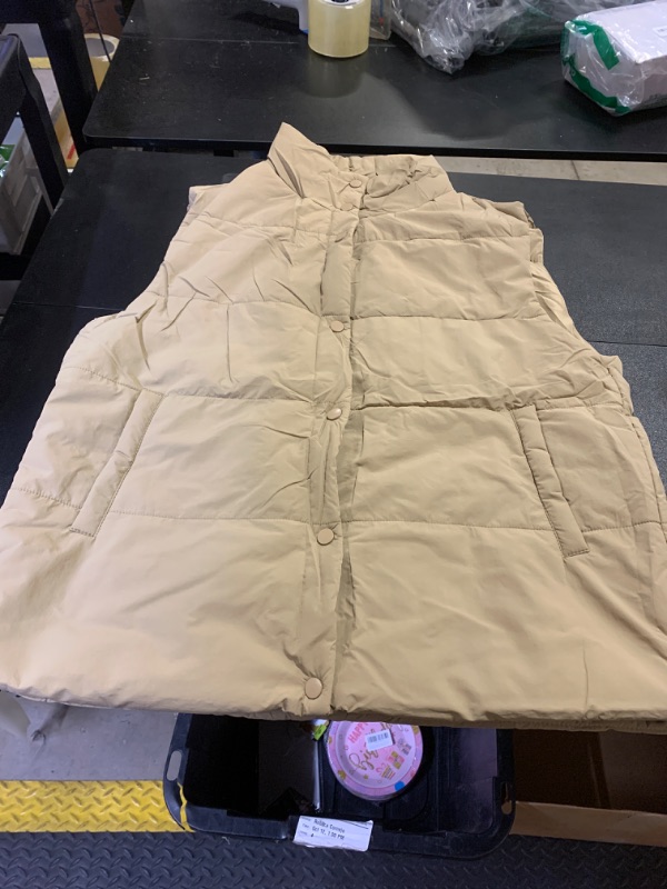 Photo 1 of large puffer khaki vest 