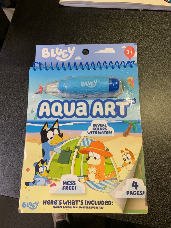 Photo 2 of Bluey Aqua Art Pad, Bluey Toys for Kids Ages 3 & Up, Bluey Color-with-Water Book, Reusable Water Reveal Bluey Activity Book