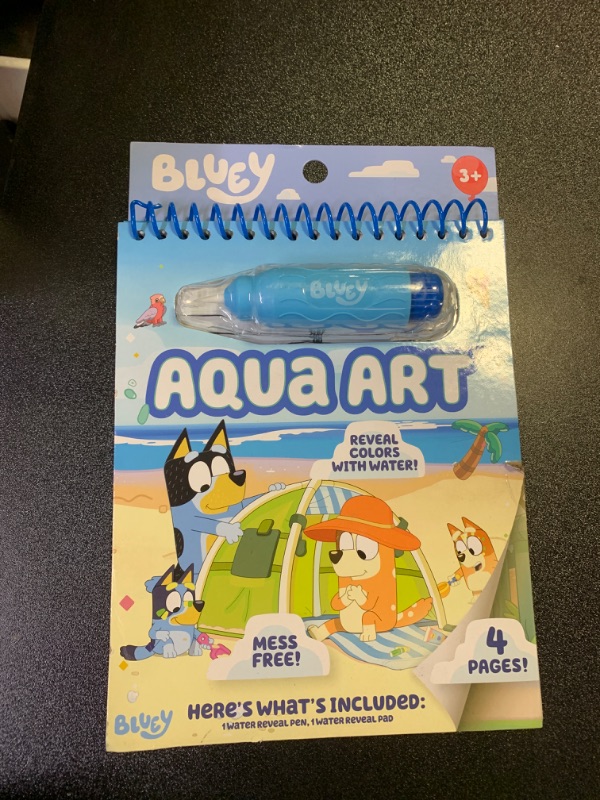 Photo 2 of Bluey Aqua Art Pad, Bluey Toys for Kids Ages 3 & Up, Bluey Color-with-Water Book, Reusable Water Reveal Bluey Activity Book