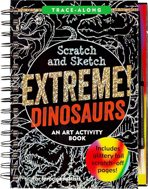 Photo 1 of Scratch & Sketch Extreme Dinosaurs (Trace Along) Hardcover – February 13, 2022
