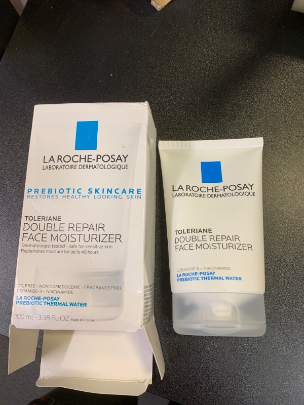 Photo 2 of La Roche-Posay Toleriane Double Repair Face Moisturizer, Daily Moisturizer Face Cream with Ceramide and Niacinamide for All Skin Types, Oil Free, Fragrance Free