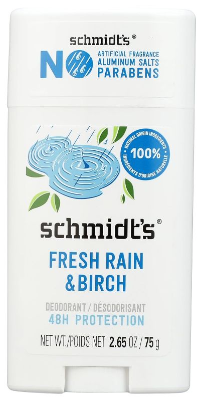 Photo 1 of 2 pack SCHMIDTS DEODORANT Fresh Rain & Birch Deodorant, 2.65 OZ
