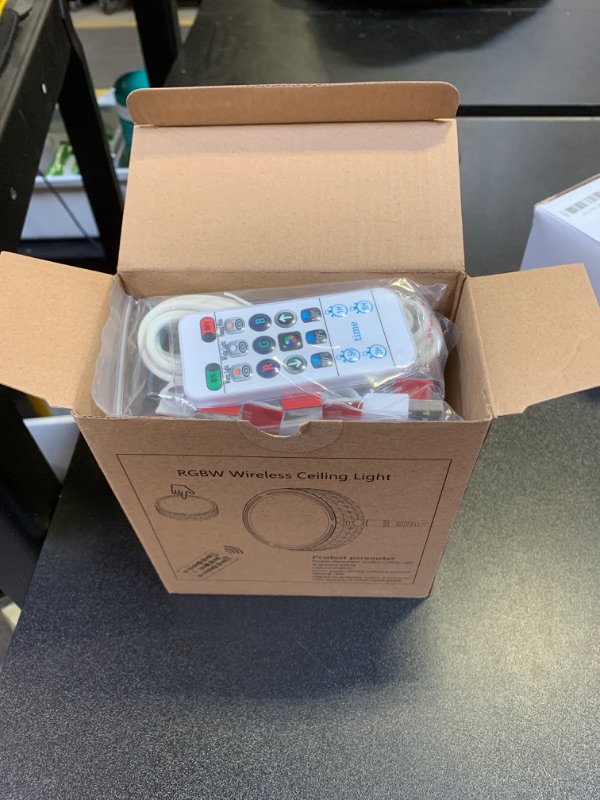 Photo 1 of KANESIKI Wireless Shower Light Battery Operated, LED Ceiling Light with Timer, Color Changing Mood Light, Dimmable RGB Night Light for Bathroom Hallway Closet Pantry Bedroom Kitchen, 5.4", 300LMs