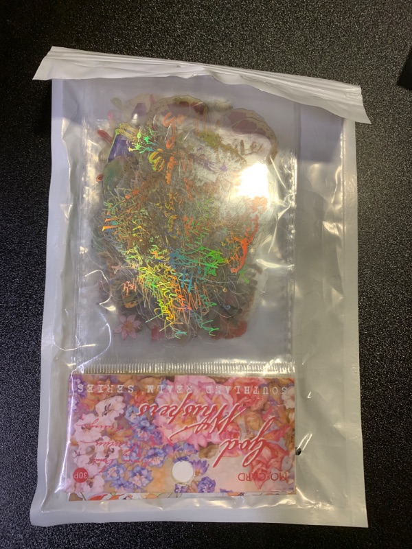 Photo 1 of 120pcs holographic crystal junk journals resin art supplies