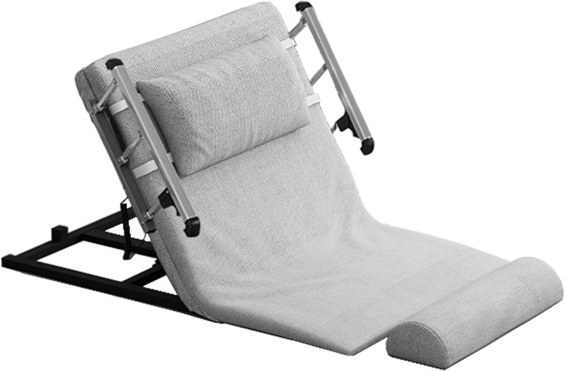 Photo 1 of Electric Lifting Backrest Pillow with Electric Pump System, Electric Lifting Bed Backrest for Pregnant Women, Elderly, Patient & Handicap for Sit-up Backrest in Bed (Grey with handrail)