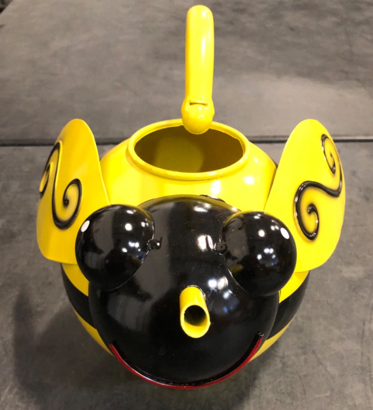 Photo 1 of Metal Cute Bee Watering Can for Indoor/Outdoor Plants, Handmade Bee Watering Pot 1.8L 1/2 Gallon, Kids Novelty Decorative Watering Kettle Planter for Plants Succulent Flowers, Garden Decor