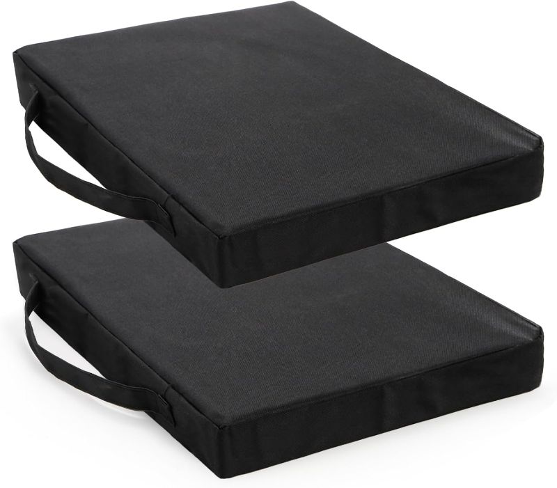 Photo 1 of *Minor Damaged** Coloch 2 Pack Stadium Seat Cushions, Thick Bleacher Seat Cushion Portable Boat Canoe Kayak Seat Cushion Waterproof Knee Pad Cushion for Stadium, Bleacher, Outdoor Events