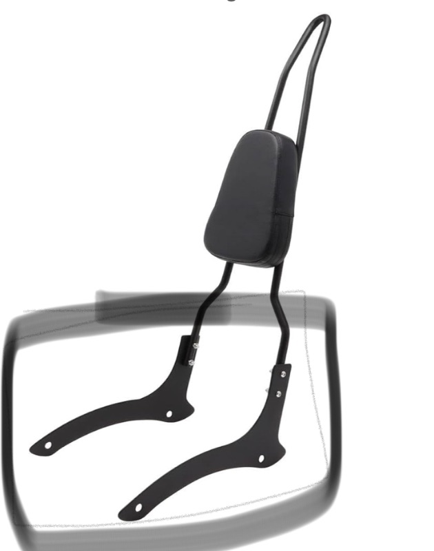 Photo 1 of (See 2nd Picture For Missing Part) Motorcycle Rear Seat Backrest Sissy Bar Back Rest Compatible For Yamaha Vstar 1100 XVS1100 Dragstar Custom 2000-2011