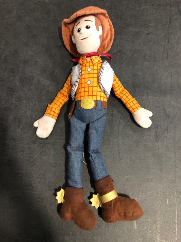Photo 1 of Official Toy Story Plush, Woody, Iconic Cuddly Toy Character with Embroidered Eyes and Soft Plush Features, Suitable for All Ages